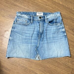 Frame Denim Light Blue Jean skirt
